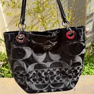 Black Designer Tote Bag